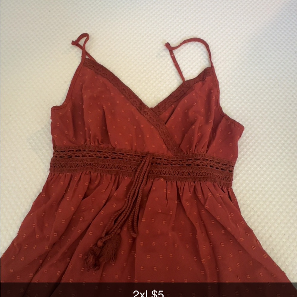 SHEIN Rust Red Crop Top